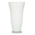 Glass vase W-57 H:20cm D:12,5cm White