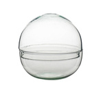 Two piece terrarium glass sphere W-610+W-611 H:19,5cm OUTLET