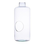 Glass bottle vase W-533+side hole H:35cm D:15cm