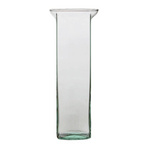 Square glass vase  KW-2 H:22cm D:9,5