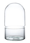 Glass terrarium egg  W-608+W-609 H:25cm D:14cm No Hole