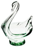 Glass swan  H:26cm
