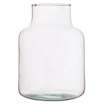 Glass jar vase W-395K2 H:20cm D:14,5cm