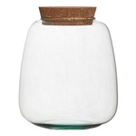 Terrarium glass vase  W-557C + cork H:22 cm D:18 cm