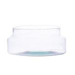 Glass jar vase W-546 H:10cm D:25cm