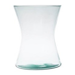 Glass vase W-466B H:20cm D:16cm Smoke