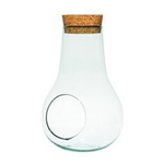 Glass terrarium W-488+side hole+cork H:29cm D:19,5cm