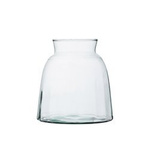 Glass vase WL-126A optic 16cm D:14,7cm