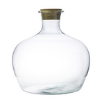 Glass vase W-257Cork H:23 D:23