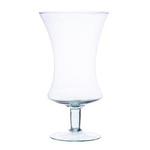 Stemmed glass vase W-136 H:25cm D:14cm