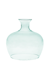 Glass vase W-257/2xcut H:23cm D:22,5cm