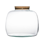 Glass jar W-675A+cork H:22cm D:30cm