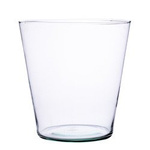 Glass flowerpot W-548 H:17,5cm D:21cm