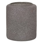 Glass jar vase H:17cm D:14,5cm WM-C001 LOFTI grey