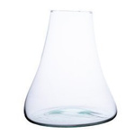 Hand Blown Molten Glass Terrarium D:21-26cm flat bottom