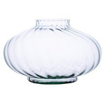Glass vase grave candle UFO/W optic H:22cm D:30cm