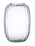 Glass vase W-599A optic H: 26cm D: 19cm
