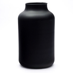 Glass jar vase W-395K1 H:25cm D:14,5cm black