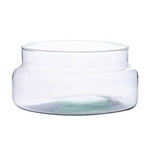 Glass jar vase W-546A H:9,5cm D:20cm