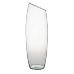 Glass vase W-213C slant H:40cm D:13,5cm SALE