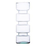 Glass vase W-555A H:26cm D:9cm