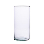 Glass cylinder vase H:25cm D:12cm SALE