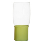 Glass vase flower casing W-677B green H:24cm D:15cm