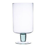 Stemmed glass vase W-197 H:35cm D:18cm
