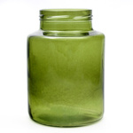 Glass jar vase H:20cm D:14,5cm WMP-001 green