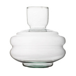 Glass vase W-717 H:19cm D:18cm