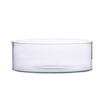 Glass cylinder bowl H:7cm D:20cm