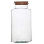 Glass terrarium vase  W-332 II+cork H:38cm D:19cm