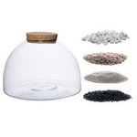 Glass terrarium WL-82 + cork H:20cm D:31cm + Substrate set