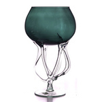 Goblet "Root" emerald H:27cm D:17cm