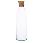 Glass bottle vase W-245B+cork H:32cm D:9,5cm