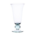 Stemmed glass vase W-201B H:21,5cm D:11cm