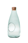Glass bottle vase W-519+side hole+cork H:33cm D:15cm