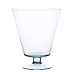Stemmed glass vase WD-3 H:21cm D:18cm