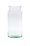 Glass jar vase W-350 H:30cm D:14,5cm