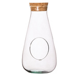 Terrarium glass W-772 side hole+cork H:29cm D:14cm