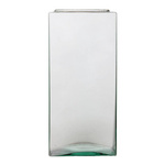 Square glass vase  KW-3 H:25cm D:11,5 OUTLET