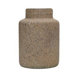 Glass jar vase H:20cm D:14,5cm WMP-001 LOFTI sand