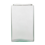 Square glass vase  KW-3A H:18,5cm D:11,5 OUTLET