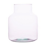 Glass jar vase W-395J H:20cm D:17cm