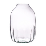 Recycled glass vase WL-130A part optic H:25cm D:17,5cm