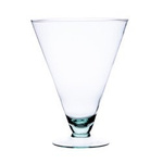 Stemmed glass vase W-ST 23/18 H:23cm D:18cm