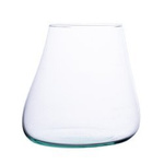 Hand Blown Molten Glass Terrarium 12-13cm flat bottom