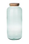 Glass jar vase W-524B+cork H:51cm D:23cm