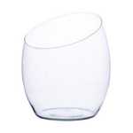 Glass vase W-432A skos H:25cm D:20cm