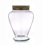 Glass terrarium + cork W-505 H:22cm D:17,5cm SALE